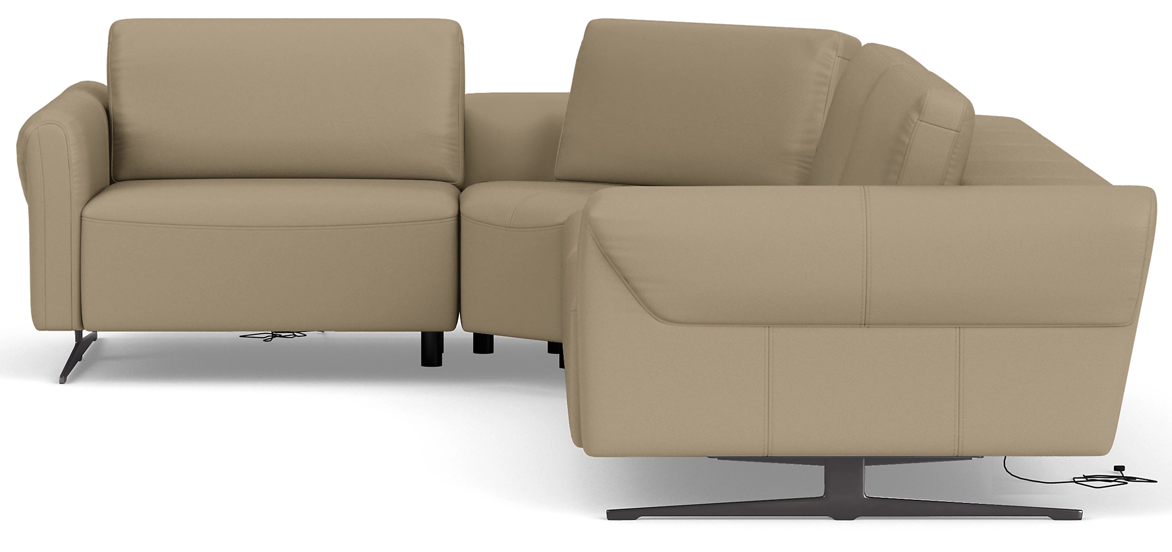 Vesna 125x92" 4pc Sectional W/2pc Powered Footrest 4 Vesna 125x92" 4pc Sectional W/2pc Powered Footrest - Image 2