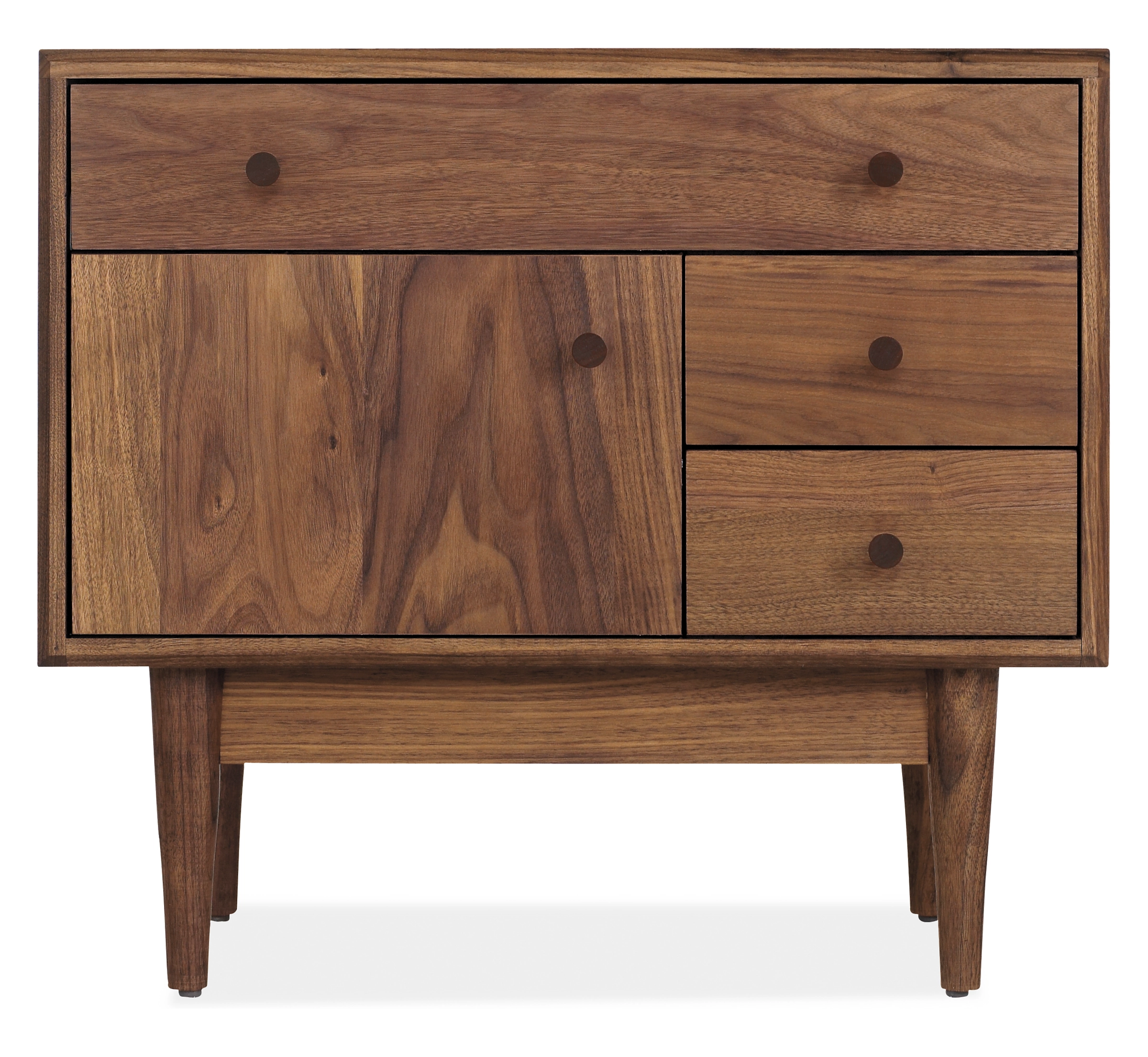 Grove 26w 15d 23h One-Door/Three-Drawer Nightstand 4 Grove 26w 15d 23h One-Door/Three-Drawer Nightstand - Image 2