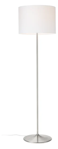 Fremont Floor Lamp With Drum Fabric Shade