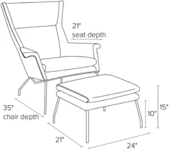 Aidan Chair -Furniture Discount Shop Aidan CH OTT DimensionDrawing 20
