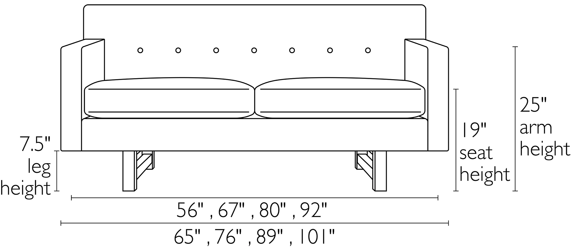 André 89" Sofa 13 André 89" Sofa - Image 11