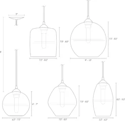 Banded Drum Pendant -Furniture Discount Shop Banded 663738 DimensionDrawing 1