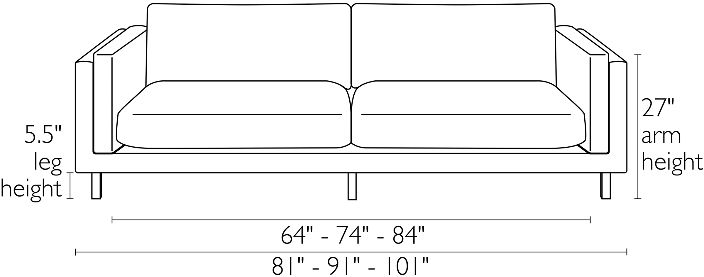 Cade 91" Sofa 8 Cade 91" Sofa - Image 6
