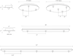 Canopy Group Of Three Round Ceiling Plate 7 Canopy Group Of Three Round Ceiling Plate -Furniture Discount Shop Canopy 192882 DimensionDrawing