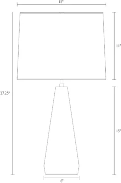 Donovan Table Lamp 17 Donovan Table Lamp -Furniture Discount Shop Donovan 633792 DimensionDrawing 20
