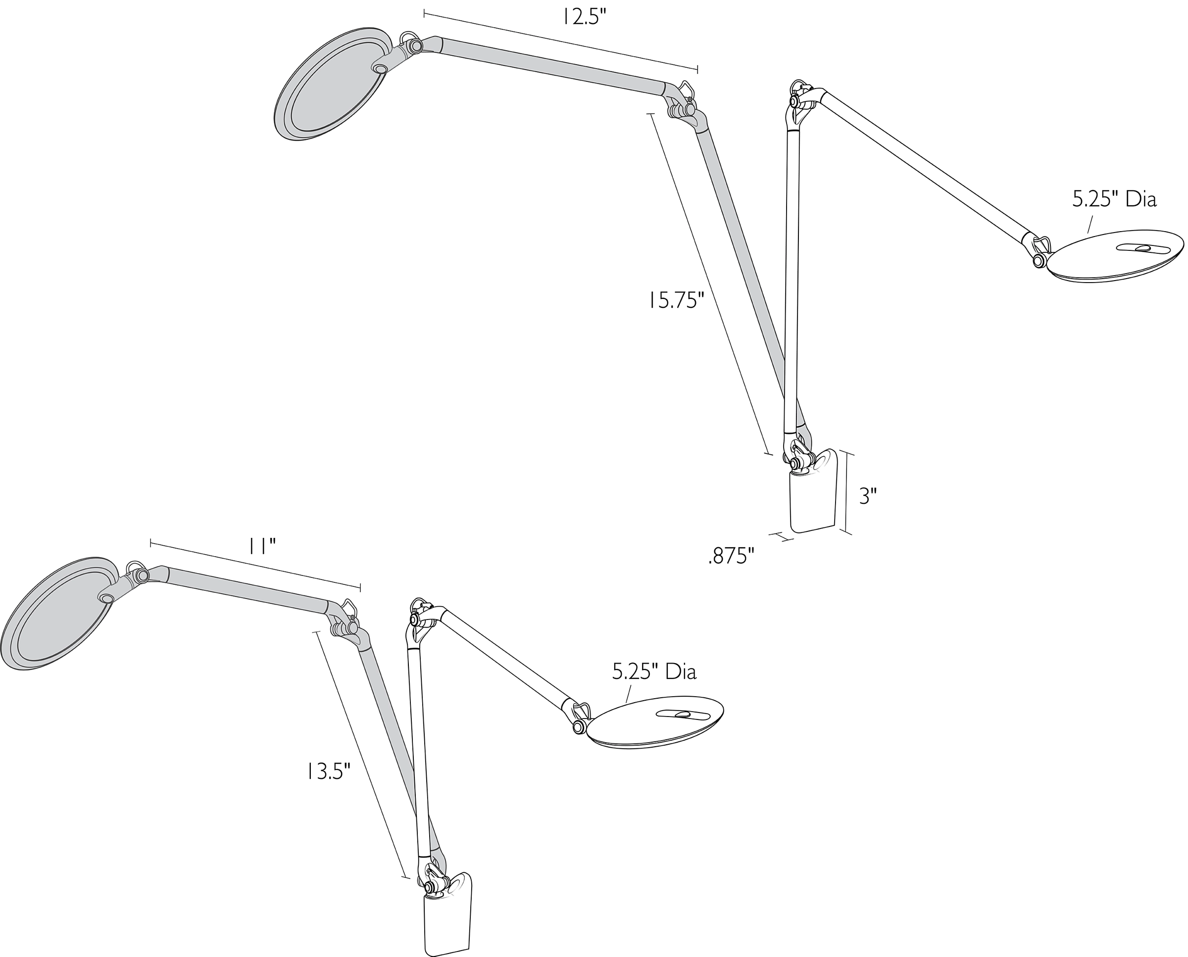 Element Disc LED 20h Wall Sconce 6 Element Disc LED 20h Wall Sconce - Image 4
