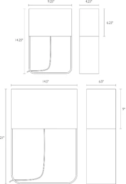 Formline 15w 7d 21h Table Lamp -Furniture Discount Shop Formline 234093 DimensionDrawing