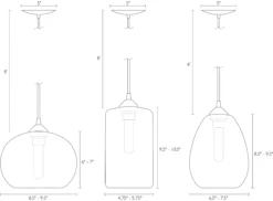 Gale Teardrop Pendant 21 Gale Teardrop Pendant -Furniture Discount Shop Gale 997725 DimensionDrawing