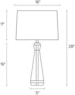 Gatsby 28h Crystal Table Lamp 29 Gatsby 28h Crystal Table Lamp -Furniture Discount Shop Gatsby 902685 DimensionDrawing 21