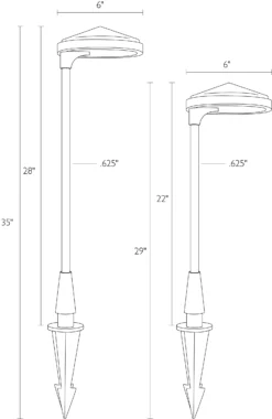 Hayward 22h Solar Light 21 Hayward 22h Solar Light -Furniture Discount Shop Hayward 451630 DimensionDrawing