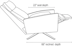 Isaac Select Recliner 39 Isaac Select Recliner -Furniture Discount Shop Isaac REC Curved Side DimensionDrawing 19