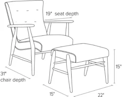 Jonas Ottoman 11 Jonas Ottoman -Furniture Discount Shop Jonas CH OTT DimensionDrawing 19
