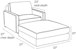 Linger Deep Chair -Furniture Discount Shop Linger CH OTT DimensionDrawing 20 1