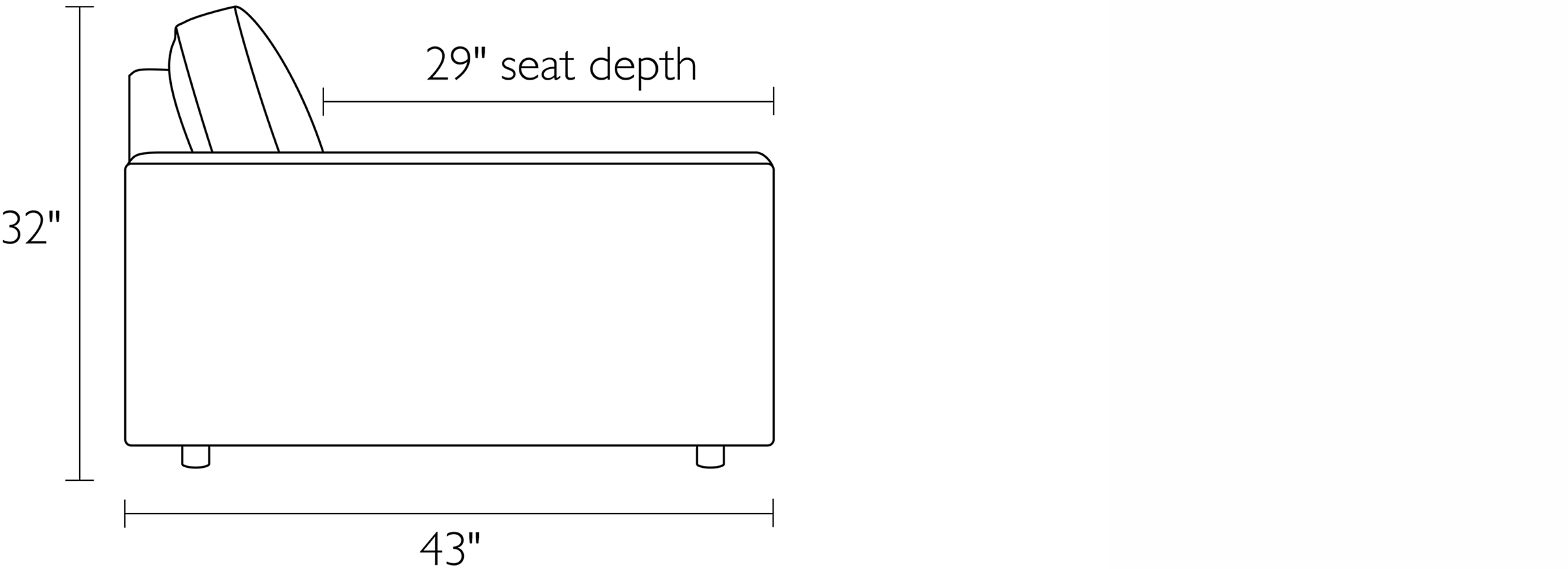 Linger 106" Sofa With Left-Arm Chaise 4 Linger 106" Sofa With Left-Arm Chaise - Image 2