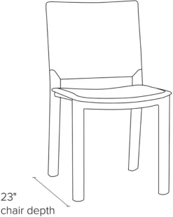 Madrid Side Chair 12 Madrid Side Chair -Furniture Discount Shop Madrid DR CH Side DimensionDrawing 19