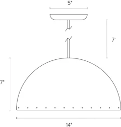 Malin Pendant 9 Malin Pendant -Furniture Discount Shop Malin 956184 DimensionDrawing