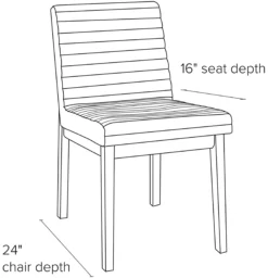 Olsen Side Chair 24 Olsen Side Chair -Furniture Discount Shop Olsen DR CH Side DimensionDrawing 19