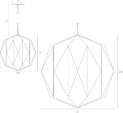 Orikata 26 Diam 25h Ball Pendant 41 Orikata 26 Diam 25h Ball Pendant -Furniture Discount Shop OrikataBall 985867 DimensionDrawing 18