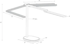 Pivot Task Lamp -Furniture Discount Shop Pivot 737961 DimensionDrawing
