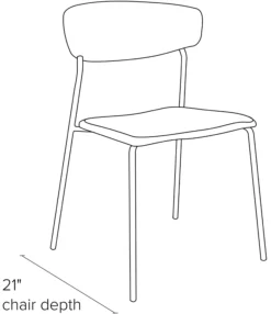 Wolfgang Side Chair 20 Wolfgang Side Chair -Furniture Discount Shop Wolfgang DR CH Side DimensionDrawing 19