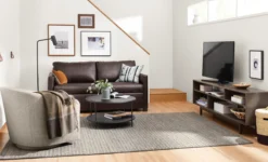 Slim 36 Diam 16h Round Coffee Table With Shelf -Furniture Discount Shop allston 323416 17e