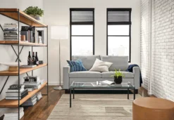 Fremont Floor Lamp With Drum Fabric Shade -Furniture Discount Shop allston 532191 18e