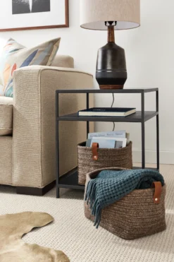 Slim 20w 18d 22h End Table With Shelves -Furniture Discount Shop amery 397021 21e