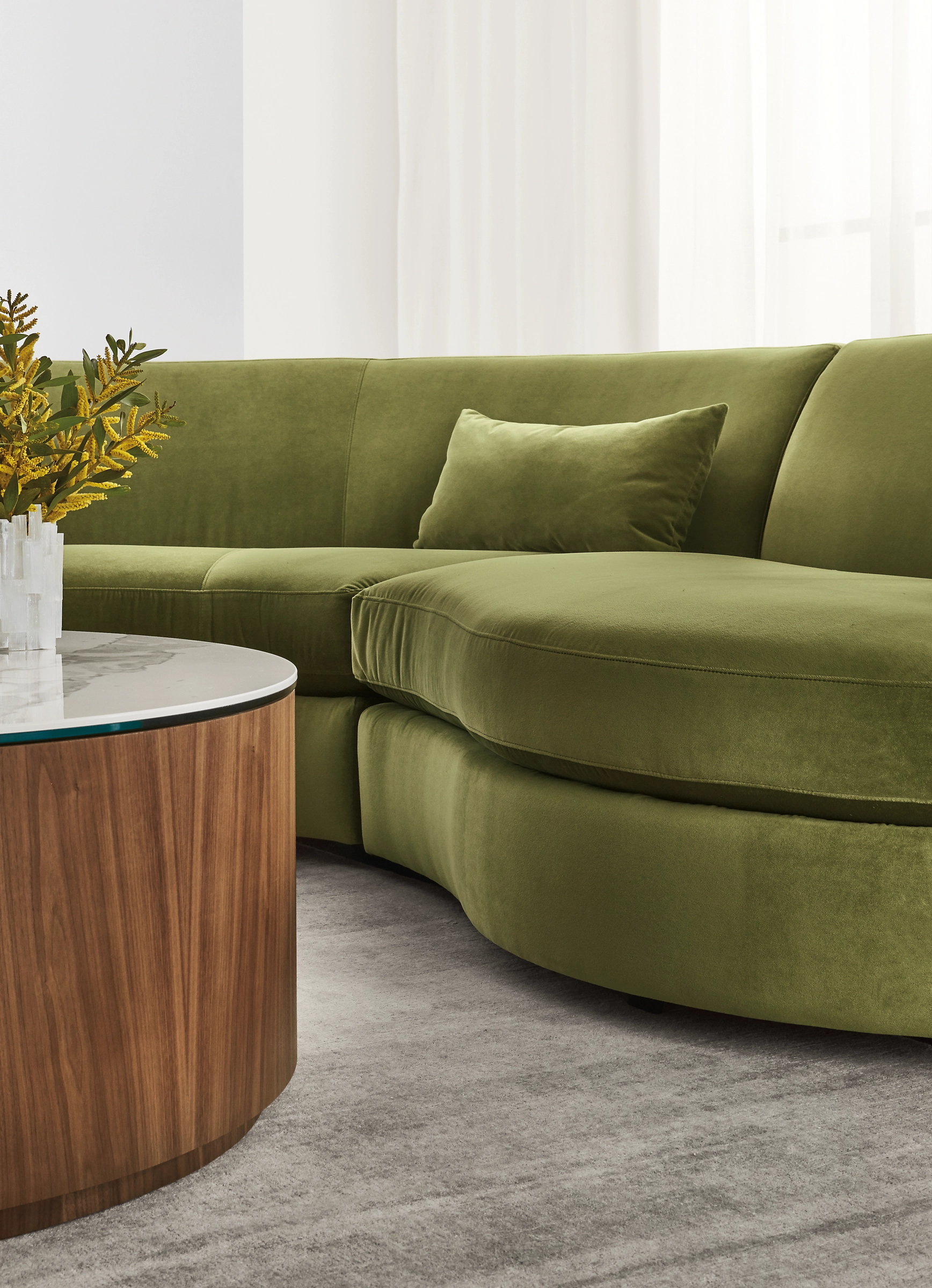 Astaire 100x100" Three-Piece Curved Sectional 3 Astaire 100x100" Three-Piece Curved Sectional