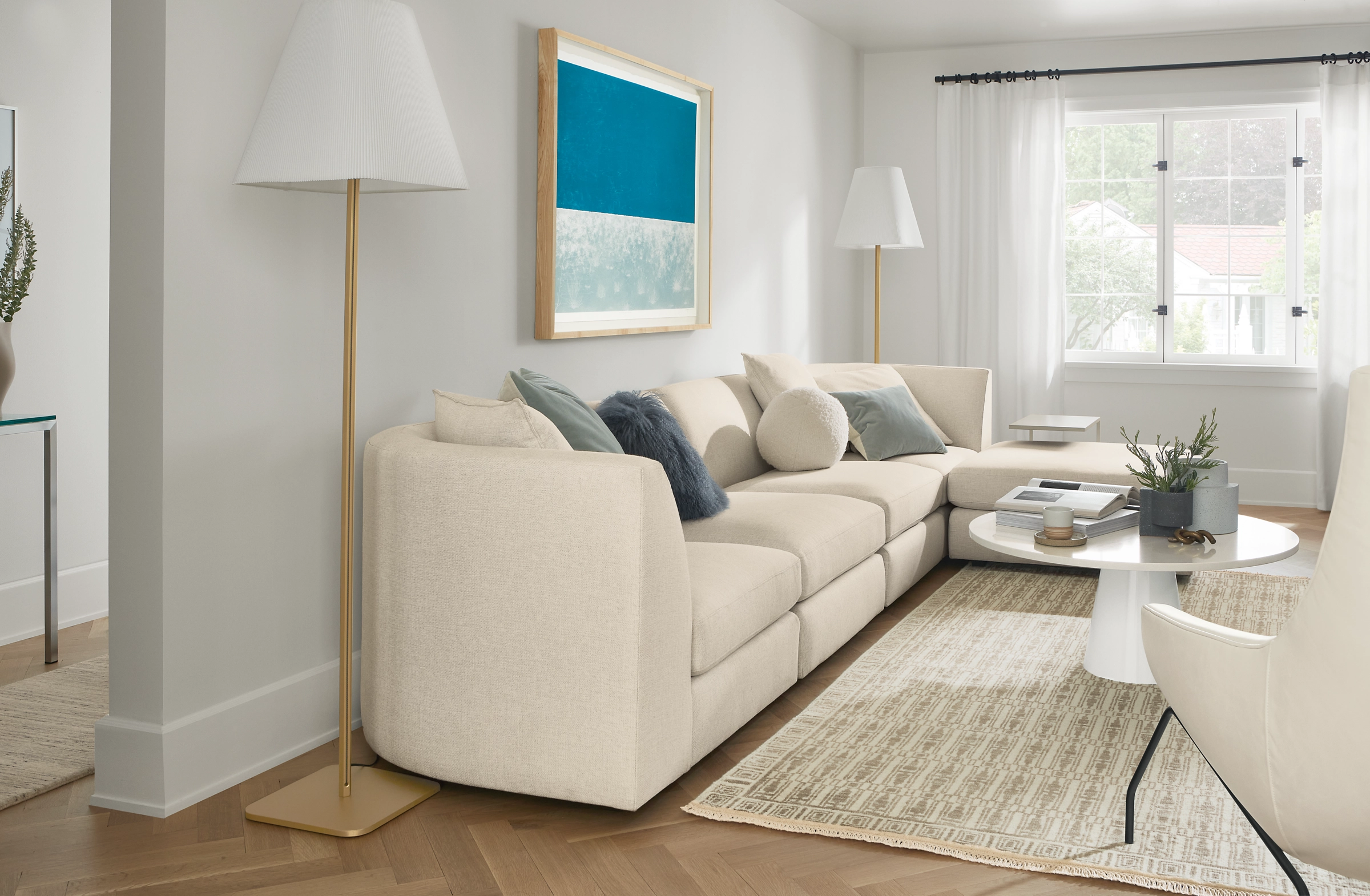 Astaire 100x100" Three-Piece Curved Sectional 9 Astaire 100x100" Three-Piece Curved Sectional - Image 7