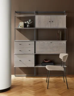 Beam 60w 78h Bookcase Wall Unit With Inserts -Furniture Discount Shop beam 820896 22e