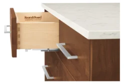 Booker 60w 30d 36h Four-Drawer/Four-Door Kitchen Island With Full Shelf