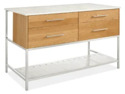 Booker 60w 30d 36h Four-Drawer/Four-Door Kitchen Island With Full Shelf -Furniture Discount Shop booker 482952 O1MWQ a1 20
