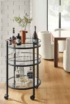 Brixton 38w 16d 36h Bar Cart -Furniture Discount Shop brixton 626220 21e