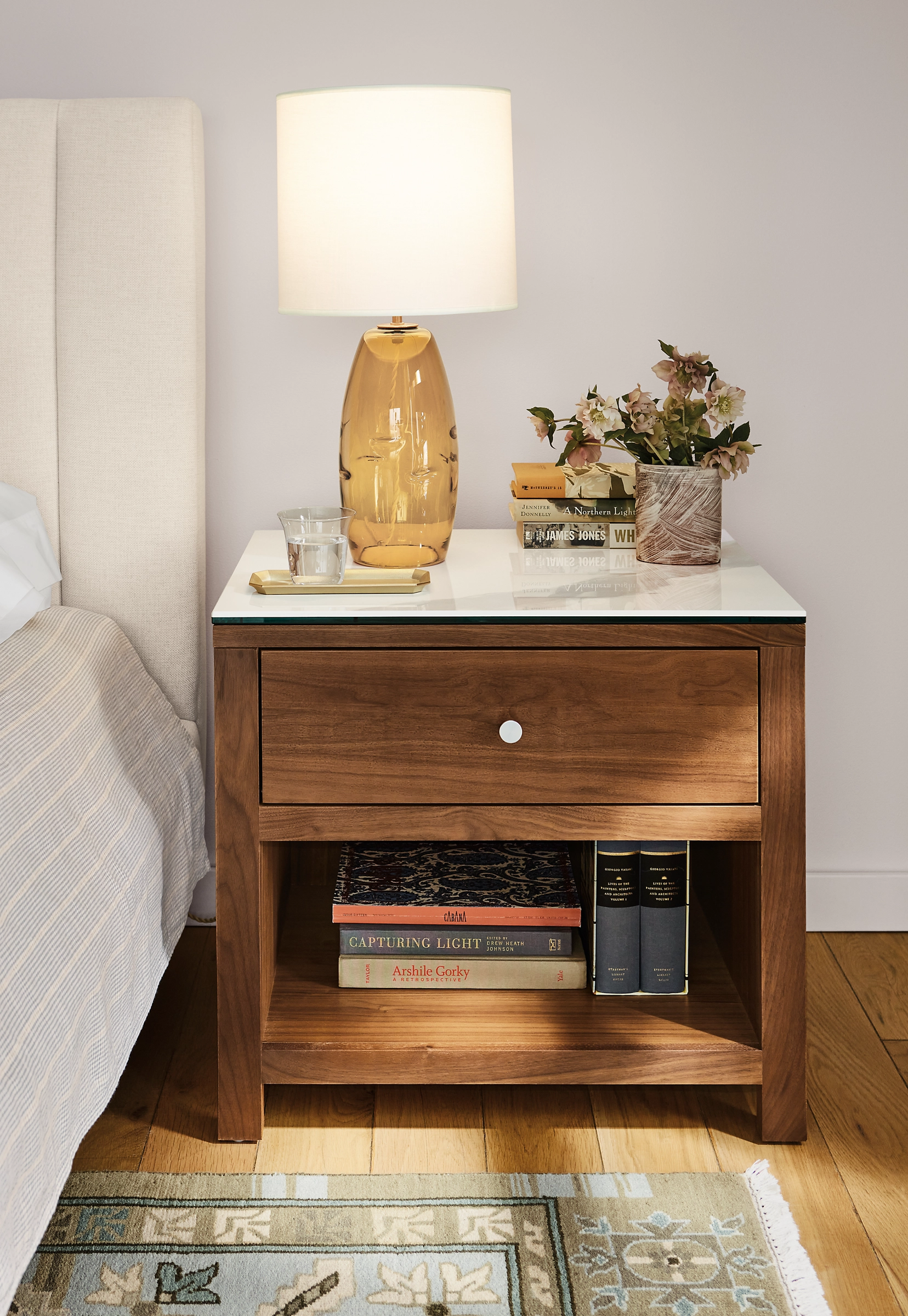 Corwin 26w 20d 22.75h One-Drawer Nightstand 6 Corwin 26w 20d 22.75h One-Drawer Nightstand - Image 4