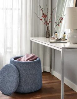 Dodd 20 Diam 18h Round Storage Ottoman -Furniture Discount Shop dodd 186458 21e1