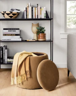 Dodd 20 Diam 18h Round Storage Ottoman -Furniture Discount Shop dodd 424390 21e