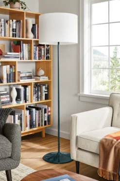 Fremont Floor Lamp With Drum Fabric Shade -Furniture Discount Shop fremont 520987 22e