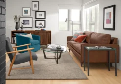 Dunn 47w 33d 15h Coffee Table With Tempered Glass Top -Furniture Discount Shop jasper 625513 19e 1