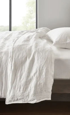 Relaxed Linen Linen Queen Flat Sheet -Furniture Discount Shop linen 054393 20e 1