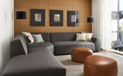 Asher Ottoman Leather Ensemble - Set Of Three -Furniture Discount Shop linville 344742 23e