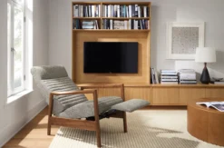 Nilsen Recliner With Wood Base 15 Nilsen Recliner With Wood Base -Furniture Discount Shop nilsen 163607 21e2