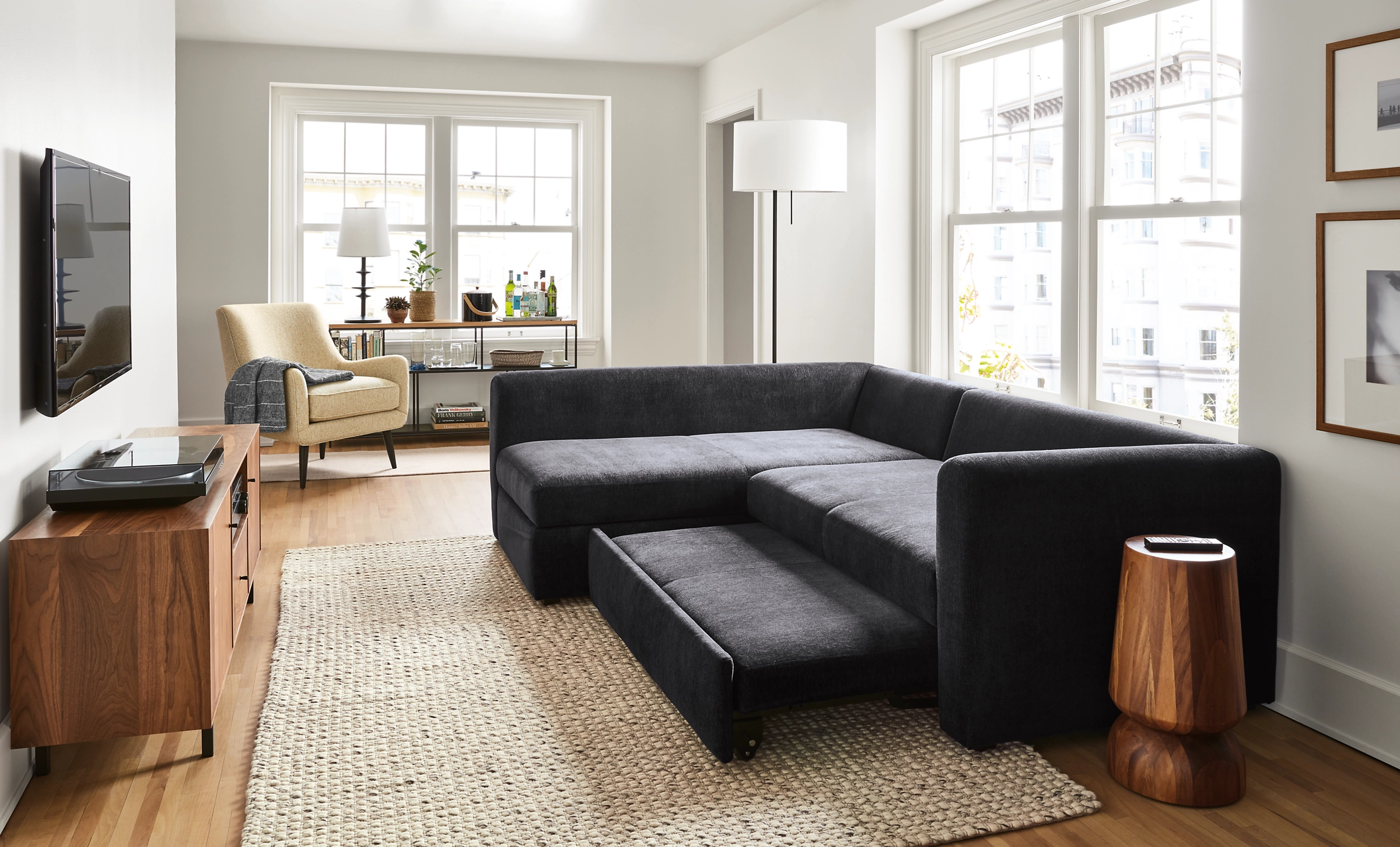 Oxford 90" Pop-Up Platform Queen Sleeper W/ Right-Arm Storage Chaise 20 Oxford 90" Pop-Up Platform Queen Sleeper W/ Right-Arm Storage Chaise - Image 18