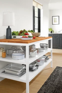 Parsons 60w 36d 35h Narrow Shelf Counter Table -Furniture Discount Shop parsons 722359 WH 18e