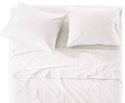 Signature Percale Percale Full/Queen Flat Sheet -Furniture Discount Shop percale 144966 p1 20