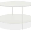 Slim 36 Diam 16h Round Coffee Table With Shelf -Furniture Discount Shop roomandboard 126