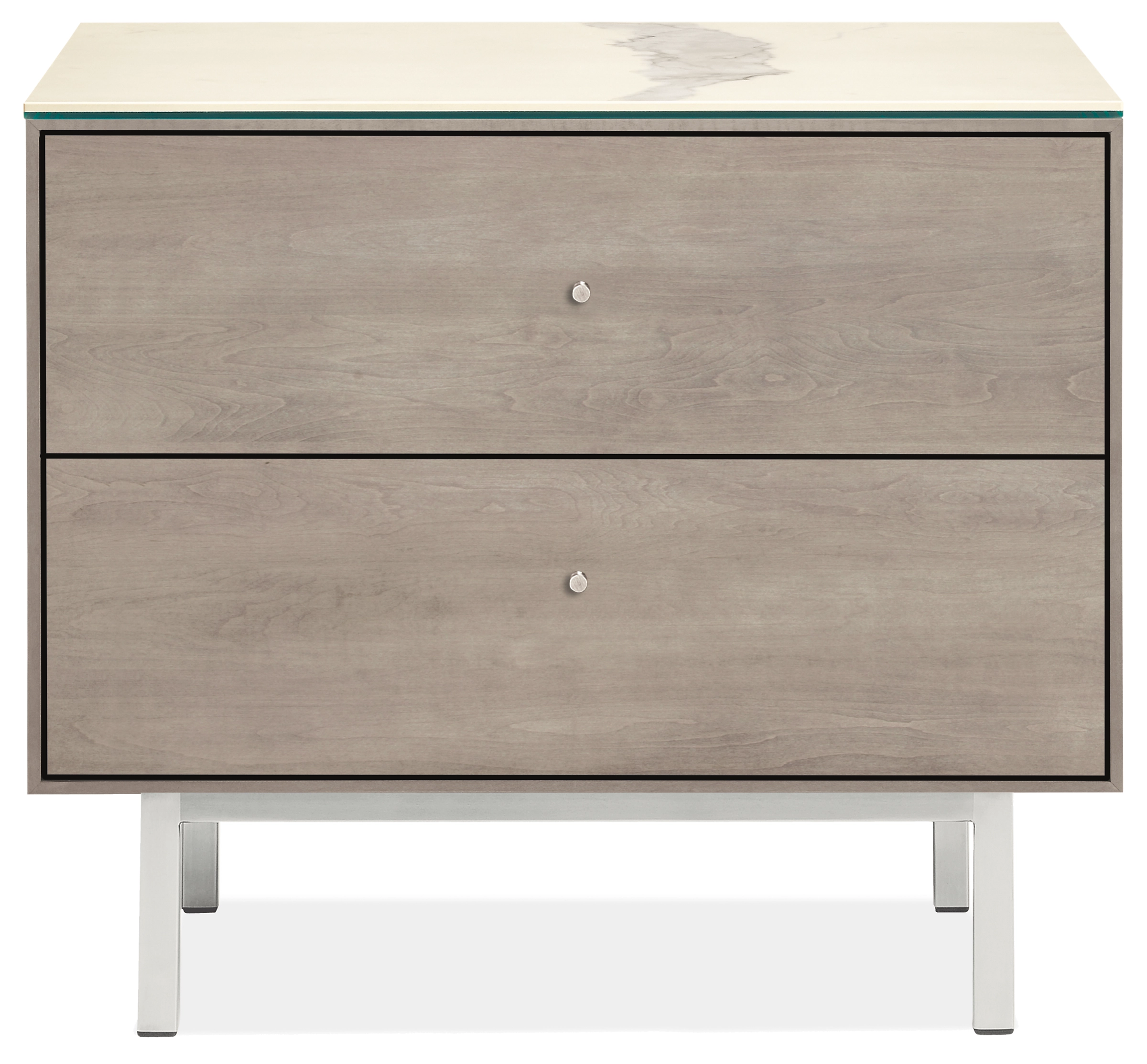 Hudson 26w 20d 22h Two-Drawer Nightstand 4 Hudson 26w 20d 22h Two-Drawer Nightstand - Image 2