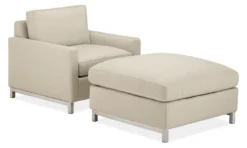 Stevens 37w 37d 19h Square Ottoman