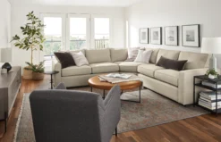 York 136x103" Four-Piece Sectional With Left-Arm Chaise -Furniture Discount Shop york 054364 21e
